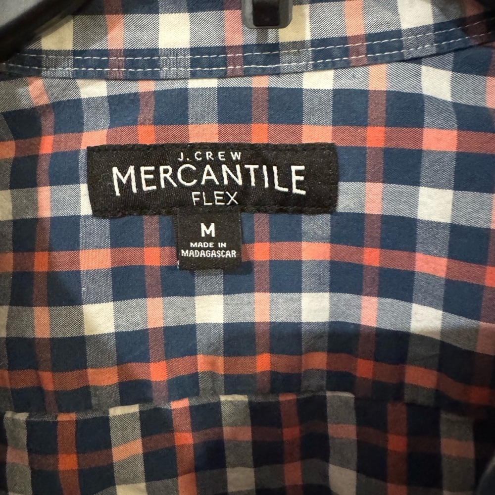 J.Crew Mercantile Flex Plaid Button Down Shirt Men’s M - Picture 3 of 4